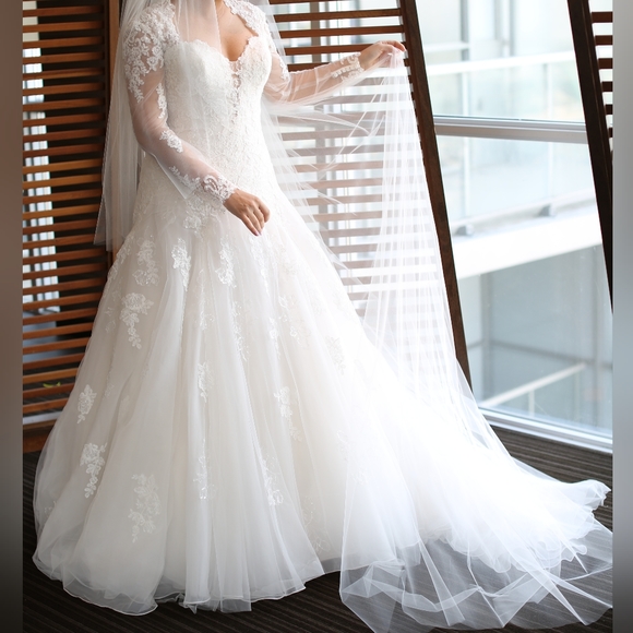 Sophia Tolli- Ivory Blush Wedding Gown for Sale - Picture 13 of 16